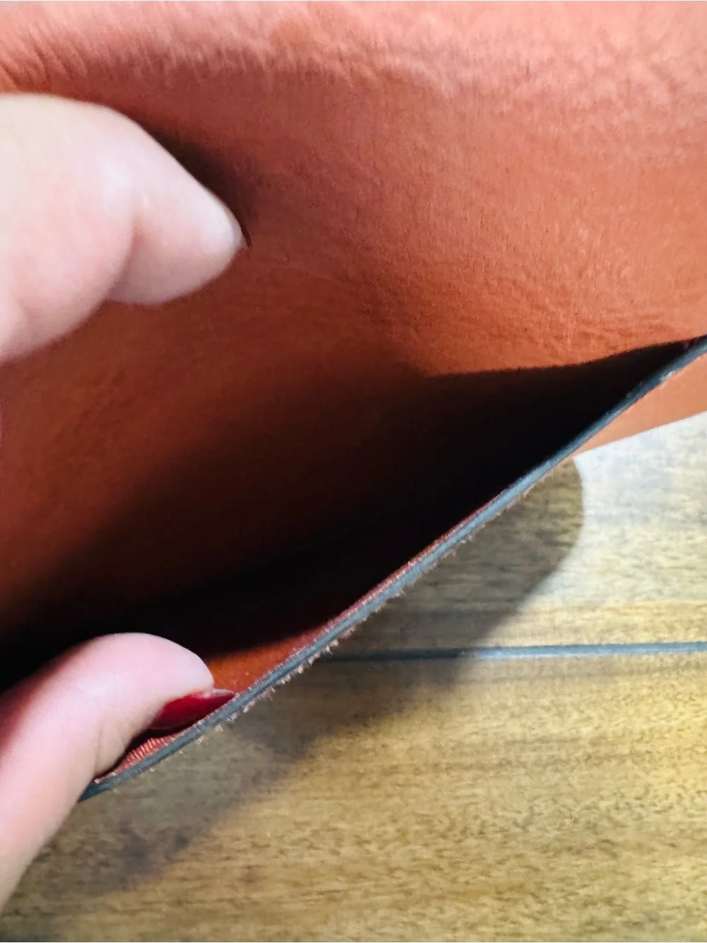 Universal Thread Burnt Orange Crossbody with Rainbow Strap